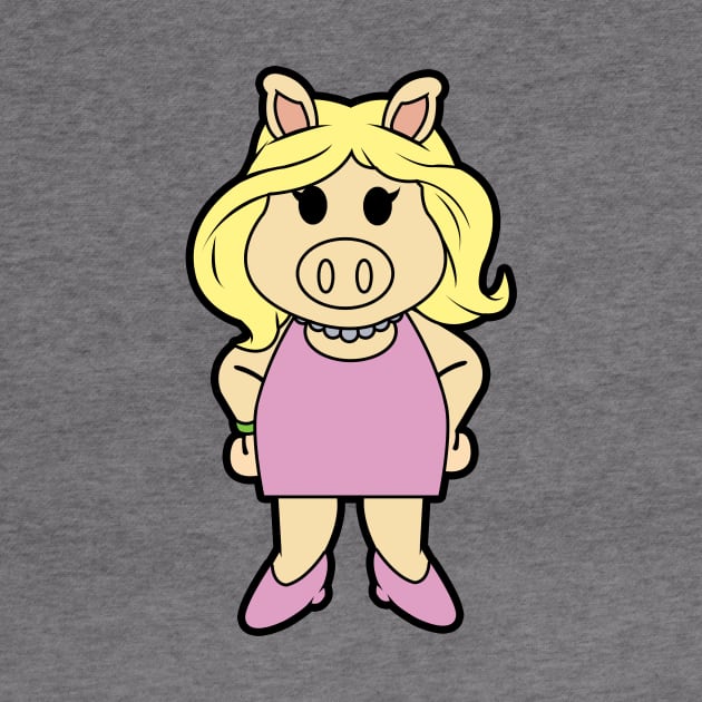 Cute Miss Piggy by liora natalia